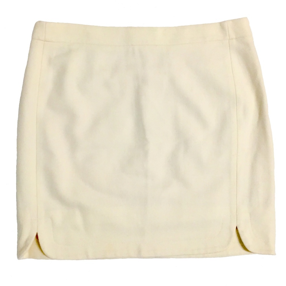 J. Crew Cream Wool Skirt Size 4